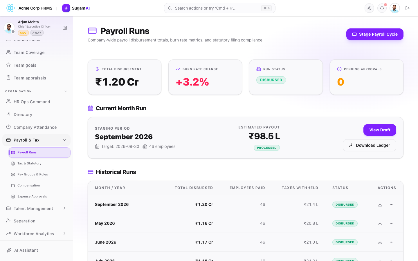 Payroll Runs